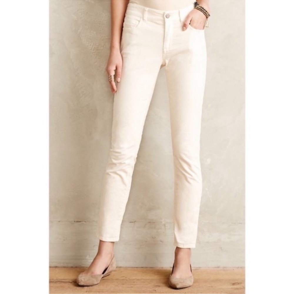 Pilcro Stet Skinny Jeans in Ivory 26”x26”